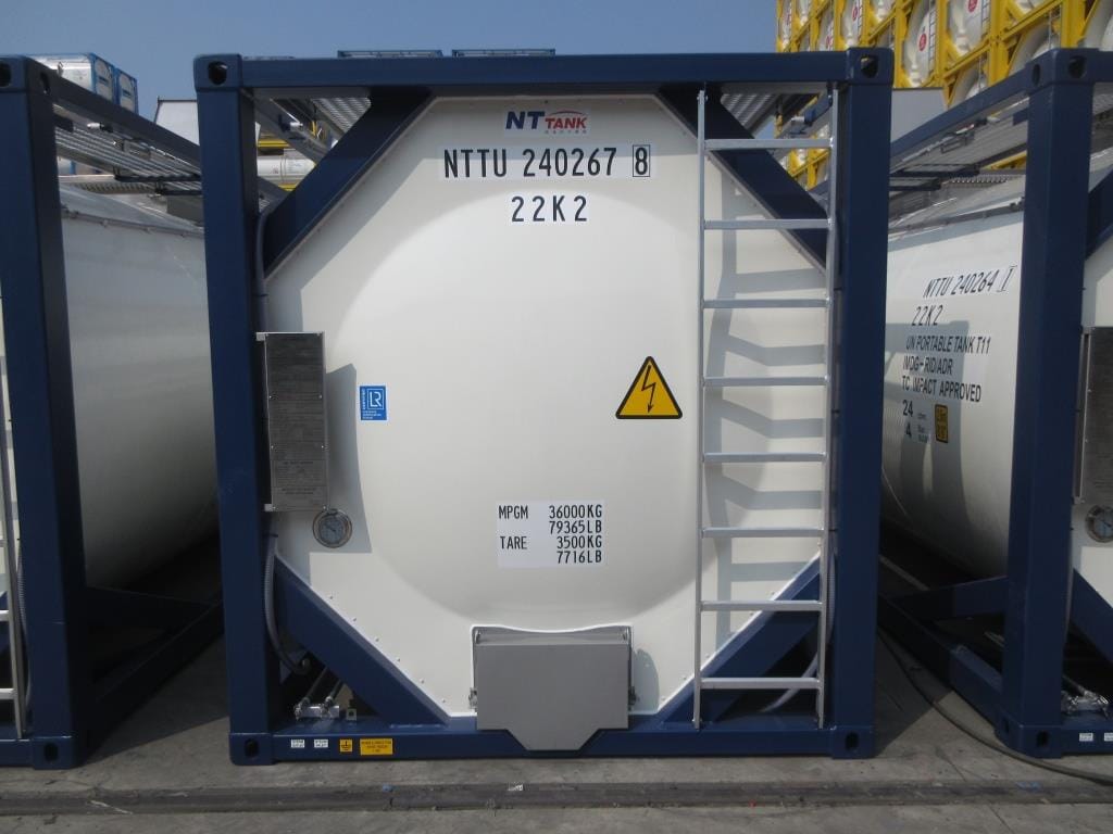 Танк-контейнер тип Т11 объём 24м3 для перевозки нефтехимической продукции, новый.