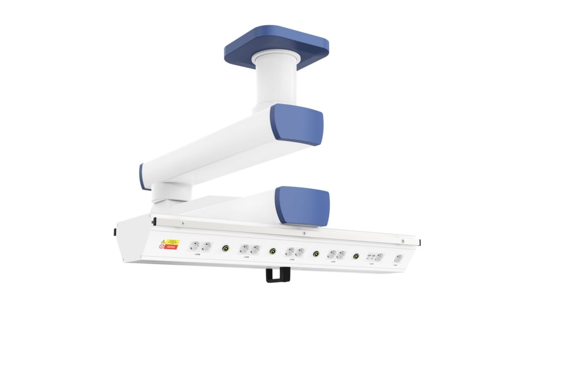 Потолочная медицинская консоль двухплечевая CADUCEUS C2E-AL