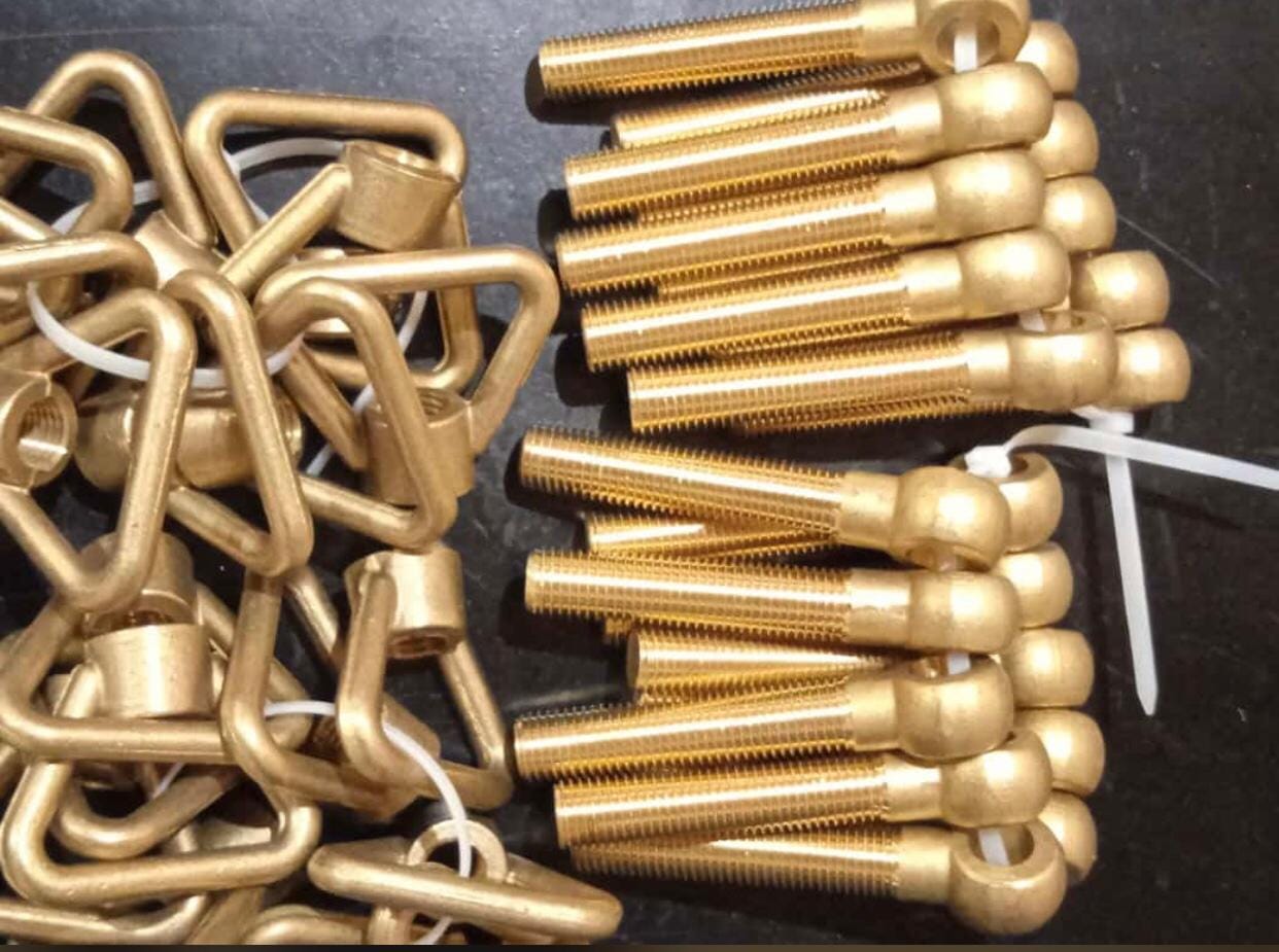 КОМПЛЕКТУЮЩИЕ гайки-барашки,   болты откидные латунные судовые — фото 6