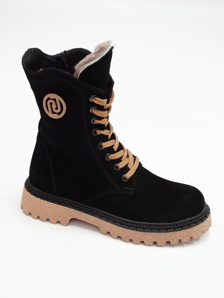 Ботинки зимние из натуральной замши — фото 5