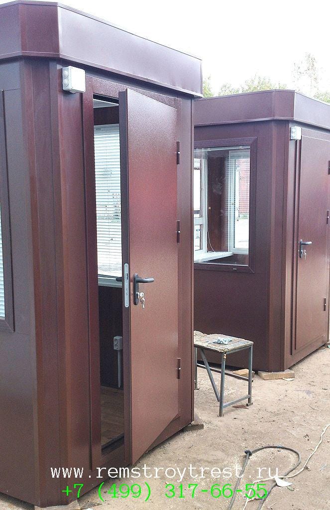 Будка для поста охраны, утепленная, восьмигранная, изготовление — фото 6