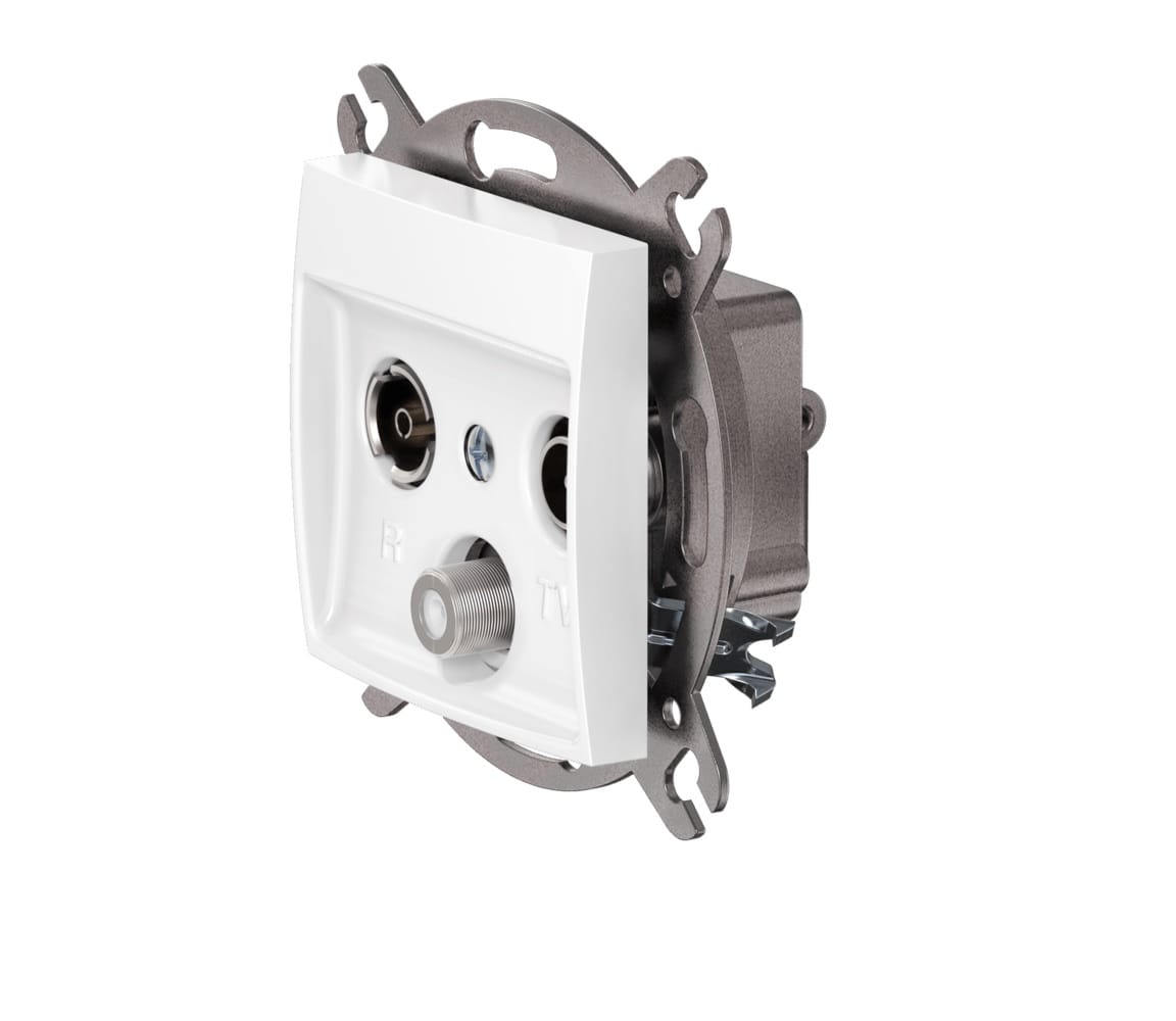 Розетка скрытой установки CADUCEUS ALING PRESTIGE антенная TV/FM/SAT, оконечная, механизм