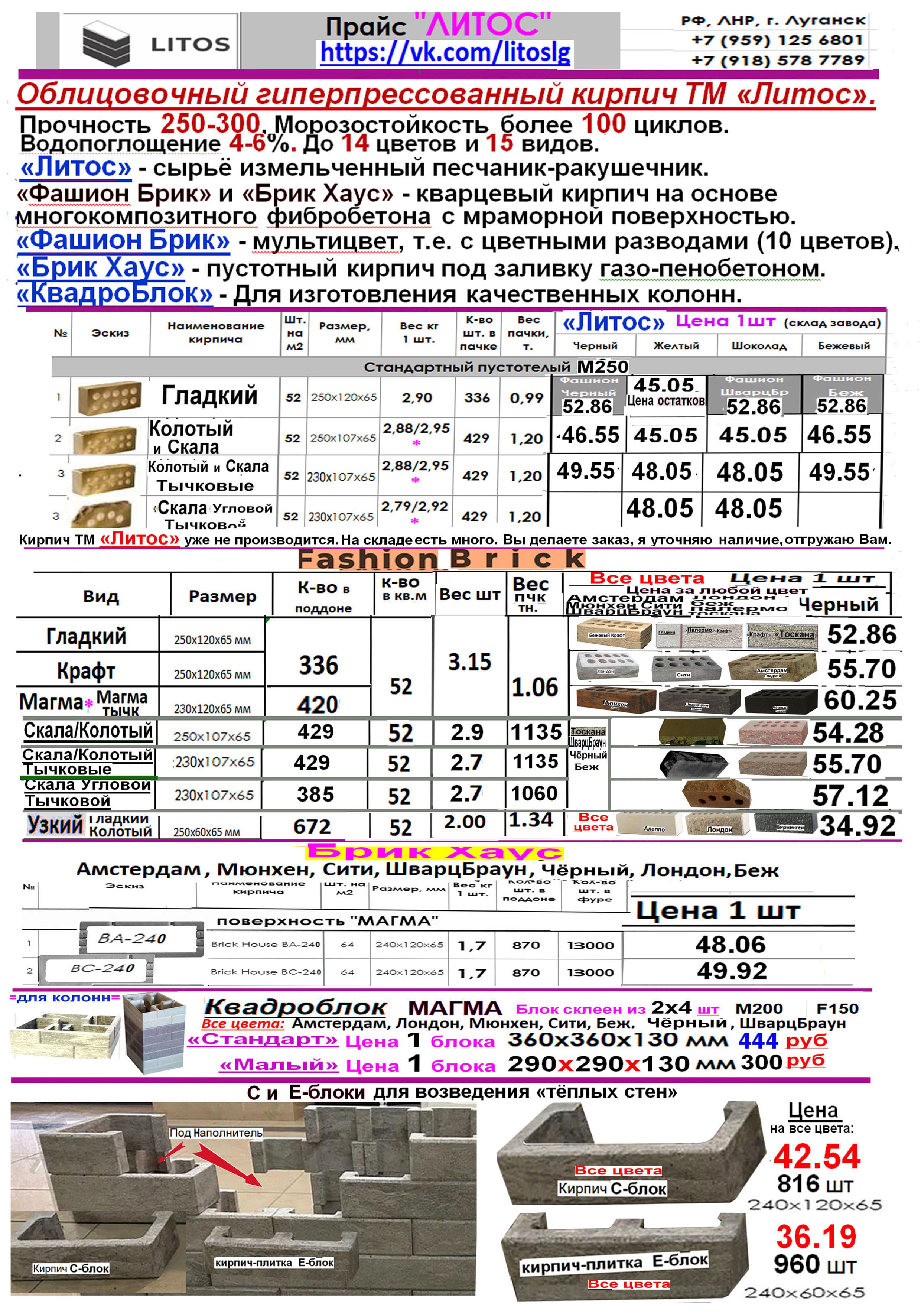 Облицовочный гиперпрессованный кирпич новый «Fashion Brick» (с цветными разводами). — фото 2