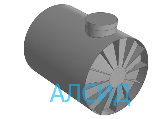 Емкость на 10 000 литров из полиэтилена.