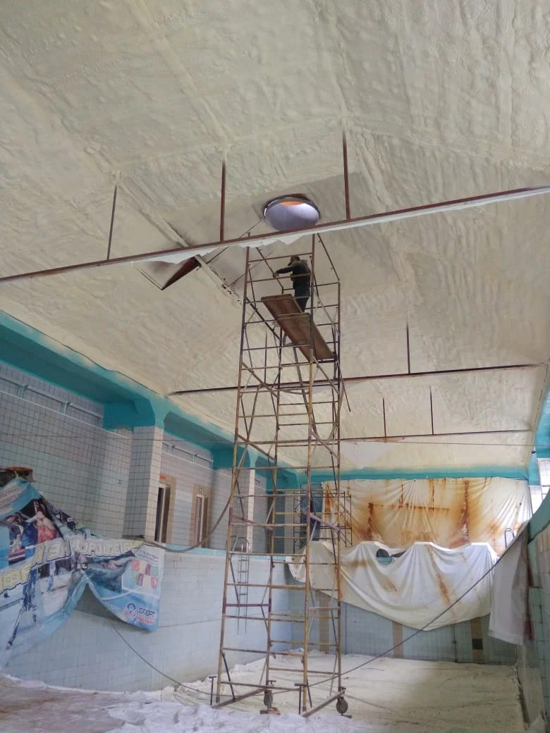 Теплоизоляционные работы ,        утепление методом напыления ППУ — фото 9