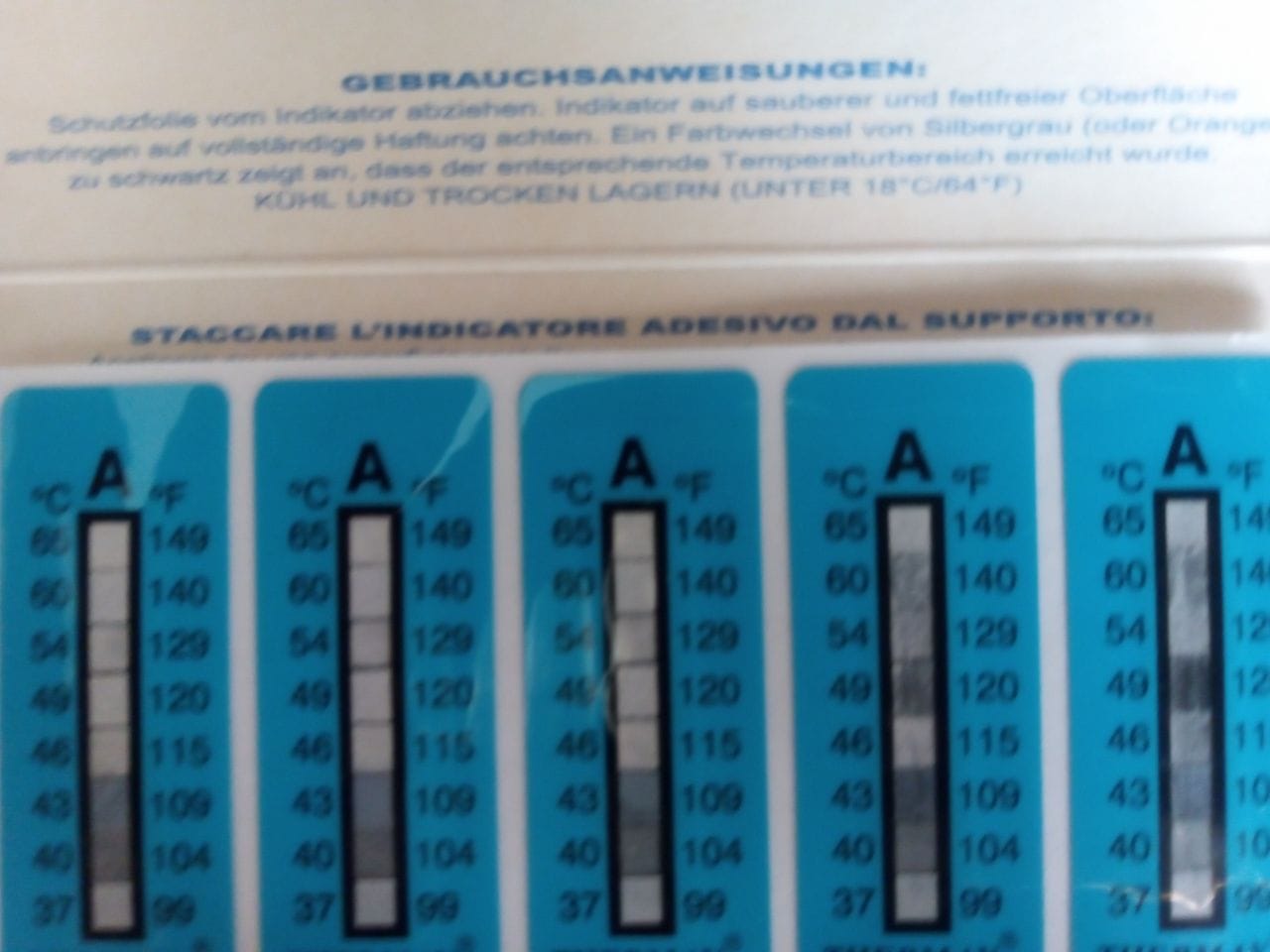 Индикаторы температурные самоклеящиеся — фото 3