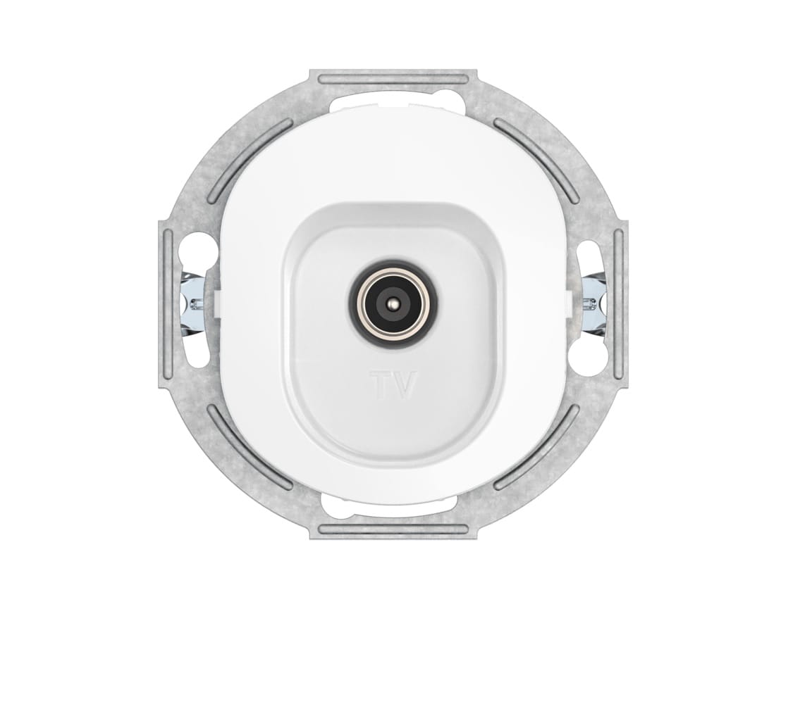 Механизм одиночной антенной TV розетки скрытой установки CADUCEUS ALING EON