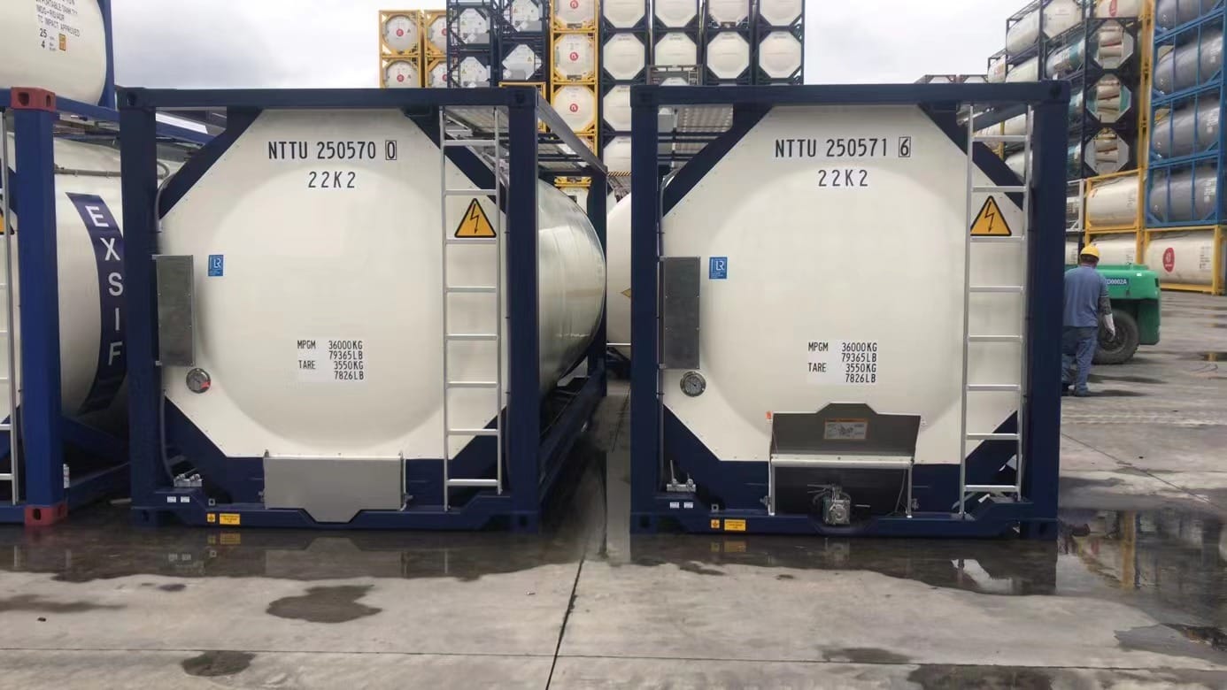 Танк-контейнер тип Т11 объём 25м3 для перевозки жидких пищевых продуктов, новый.