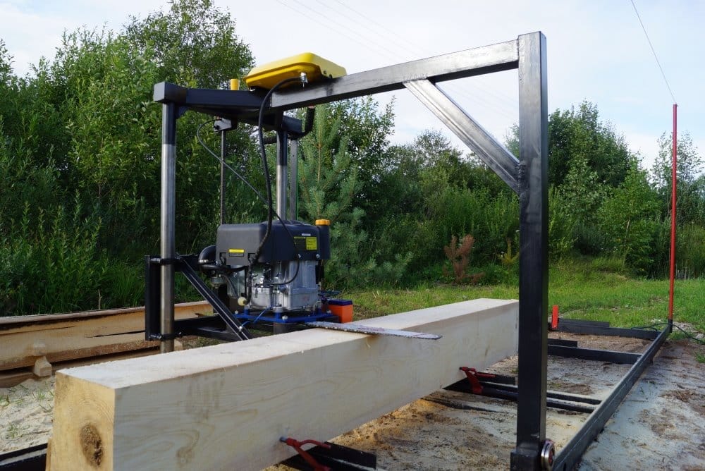 Пилорама бензиновая шинная БПШ 6,7,12,13л.с(новая, про-во) — фото 5