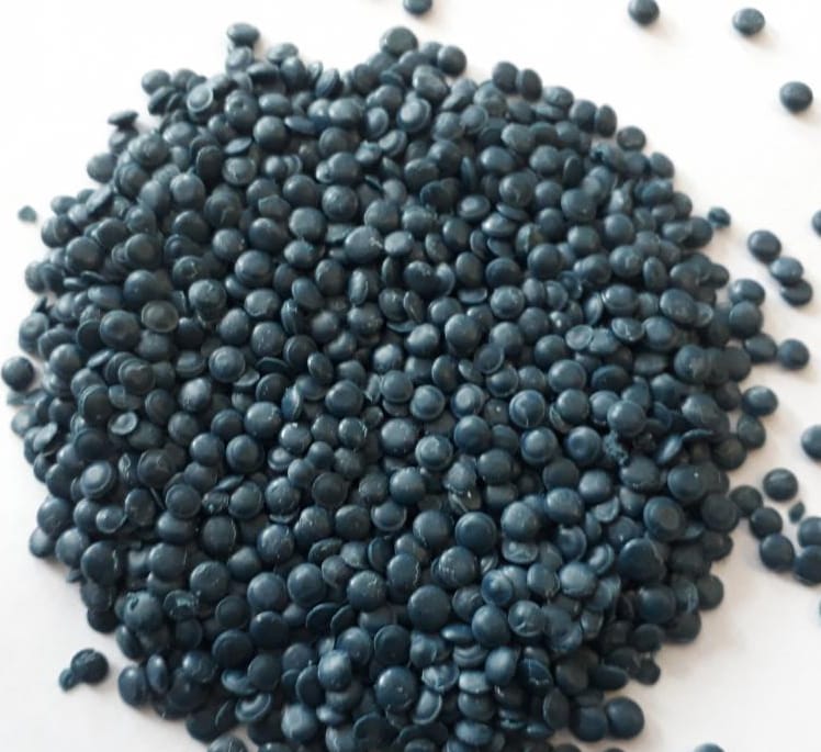 Вторичная стрейч гранула, карамельная  гранула , молочная , черная  ПВД гранула — фото 3