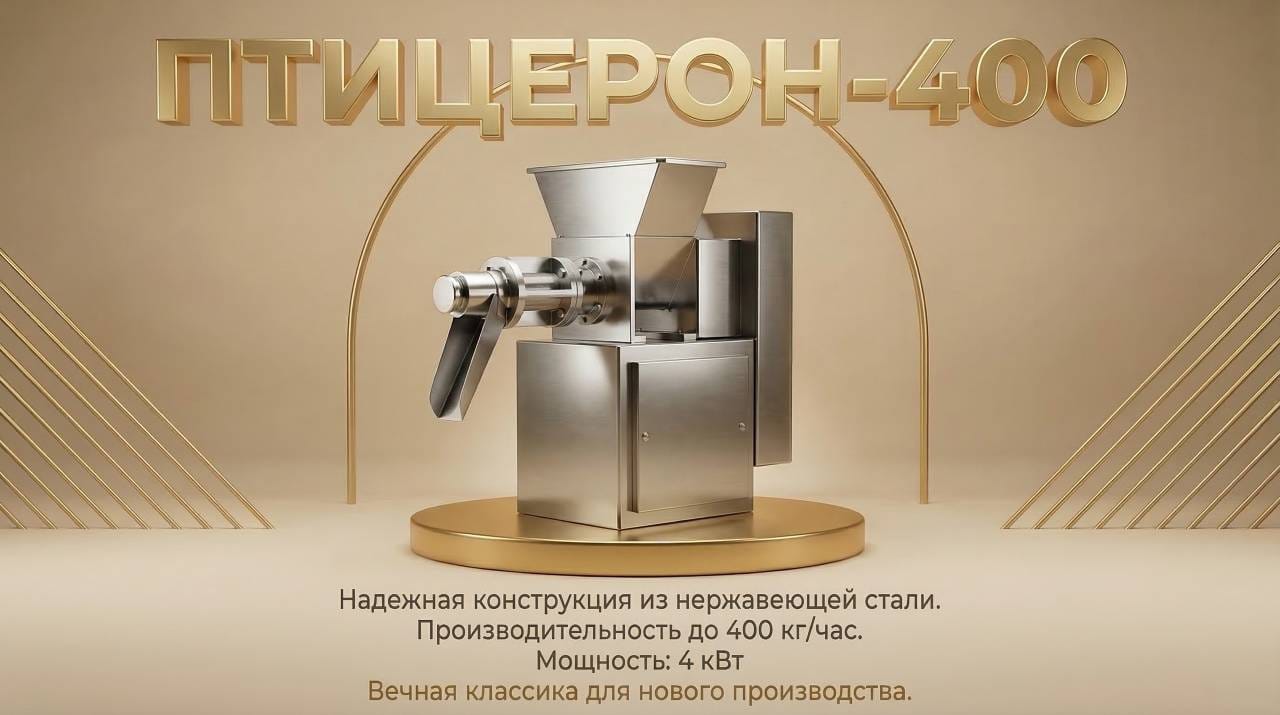 Пресс механической обвалки Птицерон