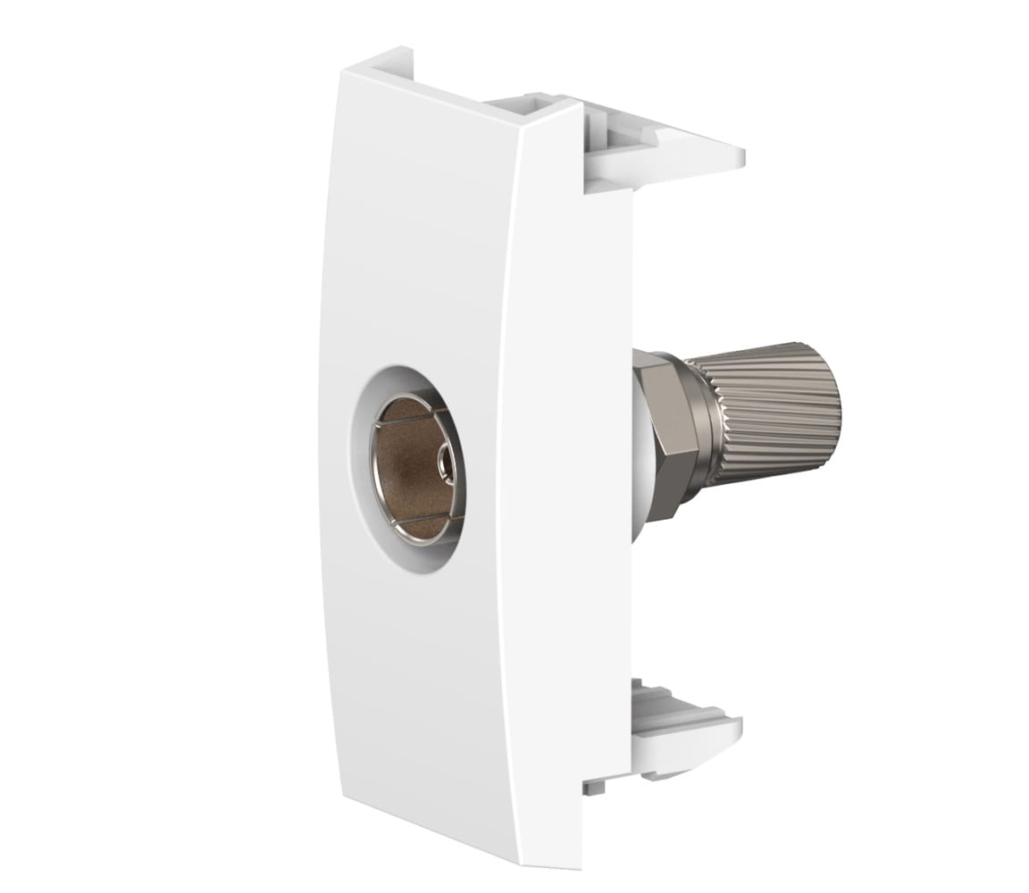 Механизм встраиваемой антенной FM розетки CADUCEUS ALING MODE одиночной, модульной