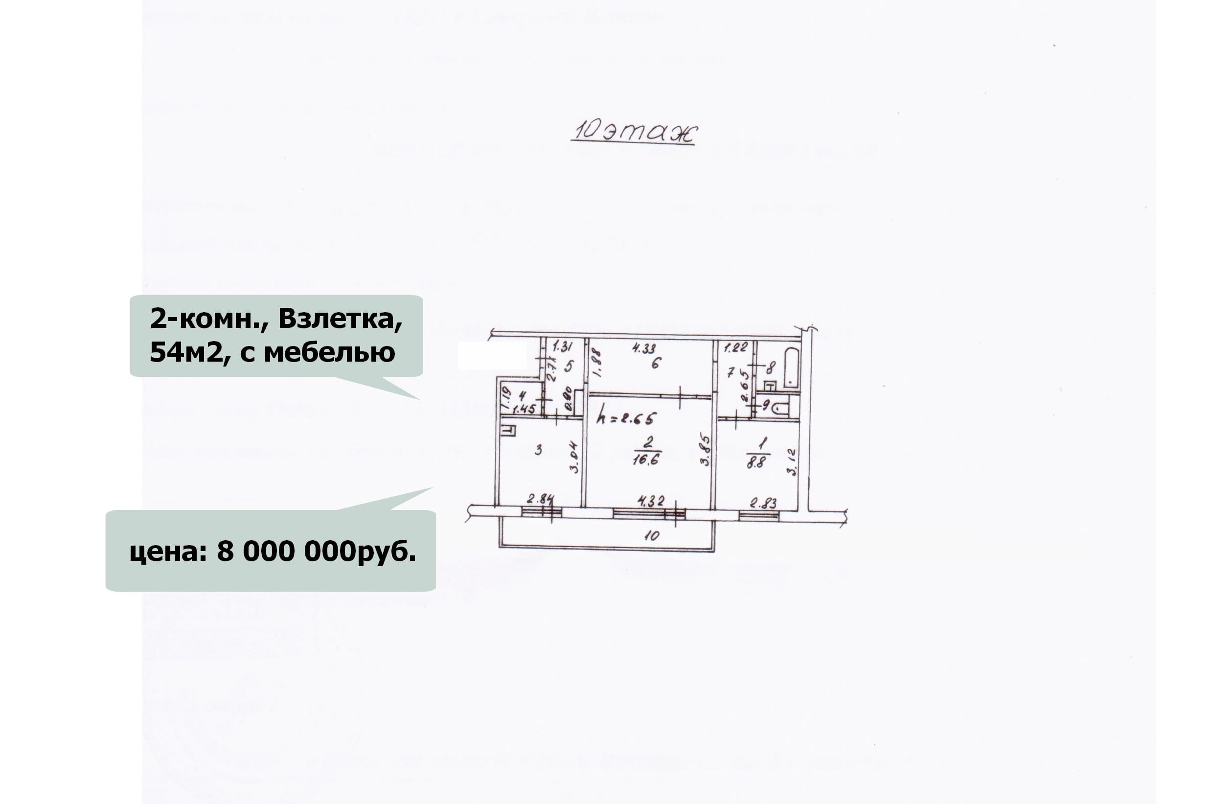 Продам 2комн, Красноярск, Взлётка, Молокова, автовокзал