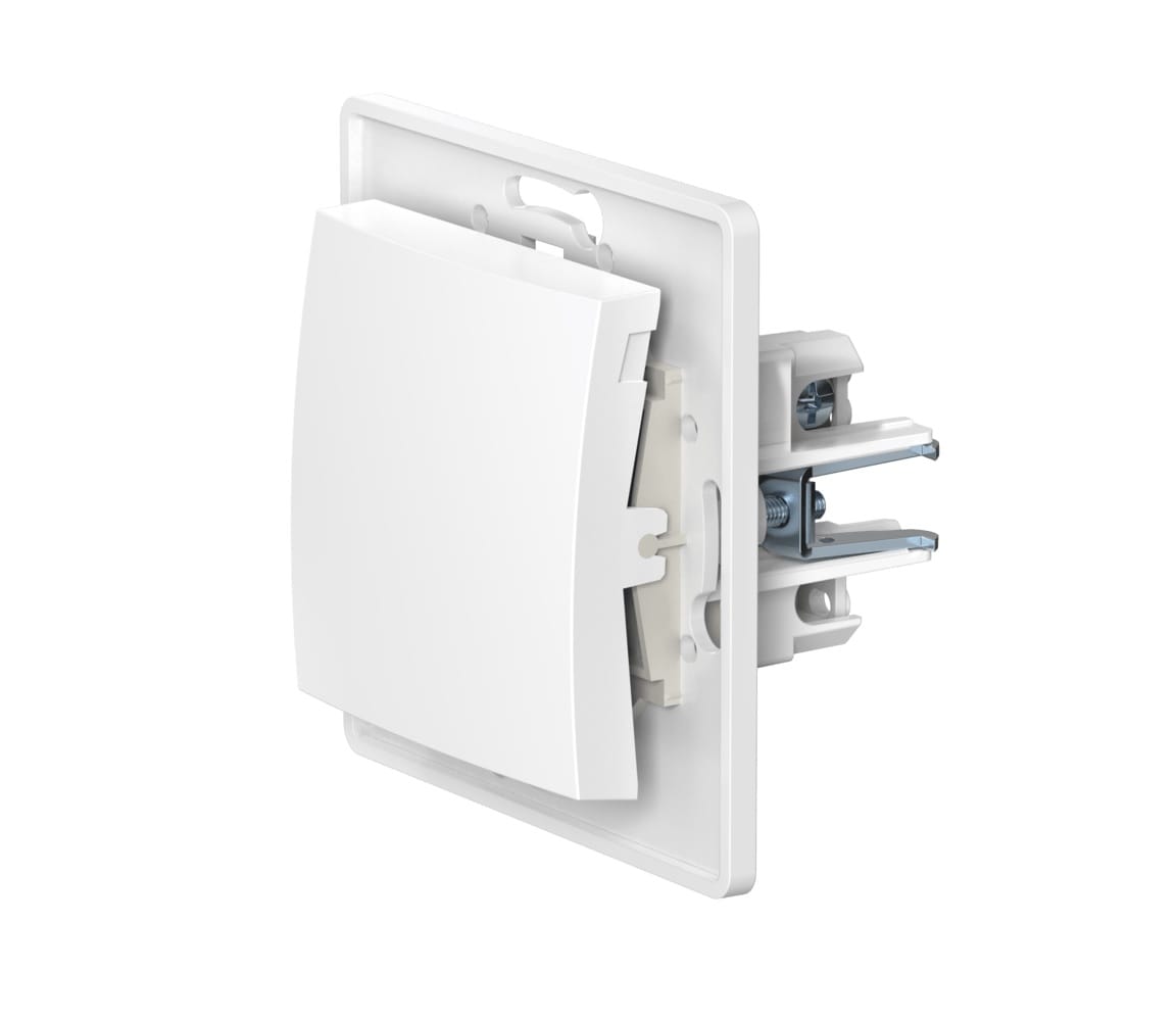 Выключатель скрытой установки CADUCEUS ALING PRESTIGE одноклавишный, перекрёстный, 10АХ, 250В~, механизм