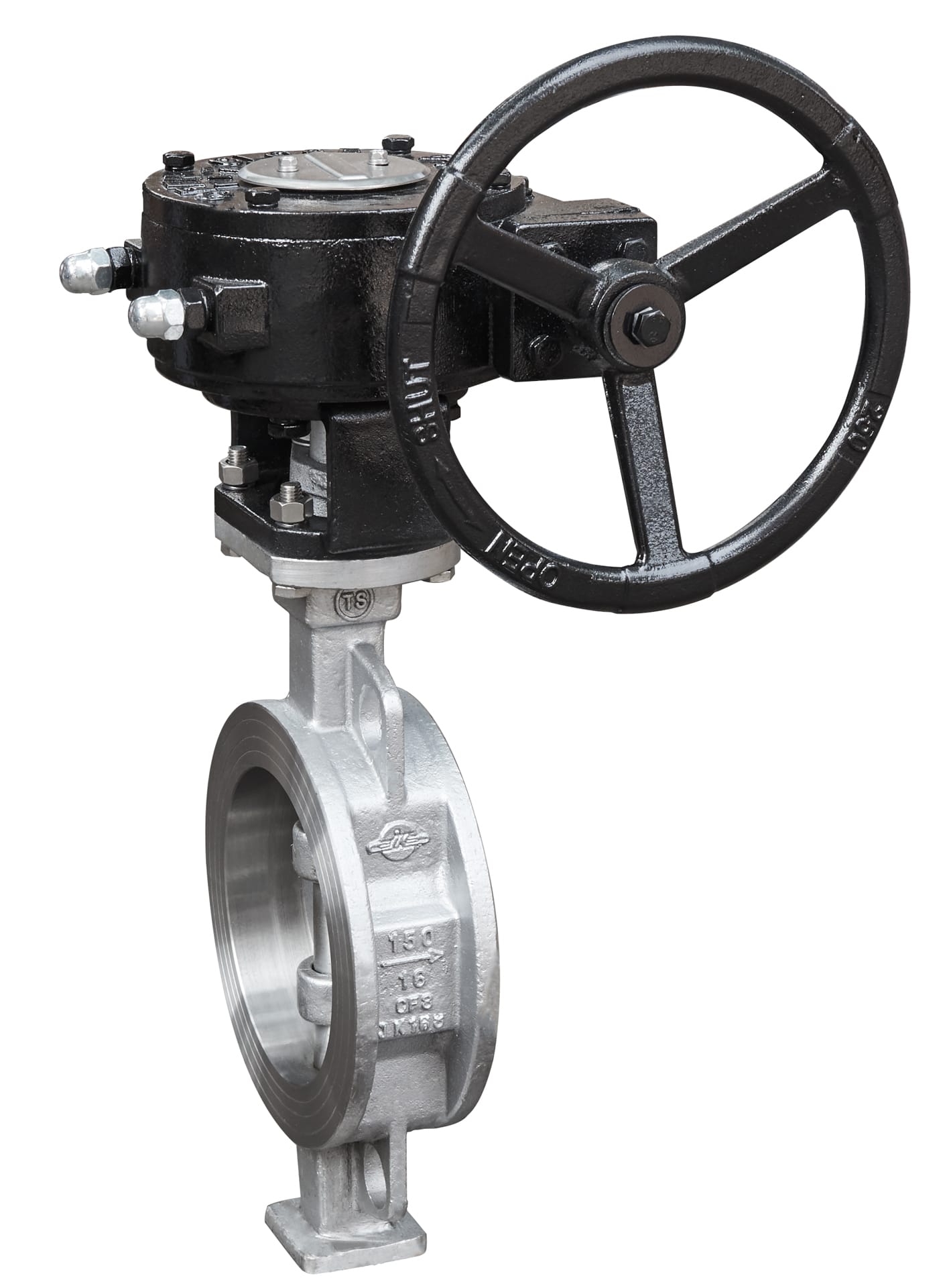 Затворы дисковые поворотные межфланцевые CF8 Ру16 Ду150