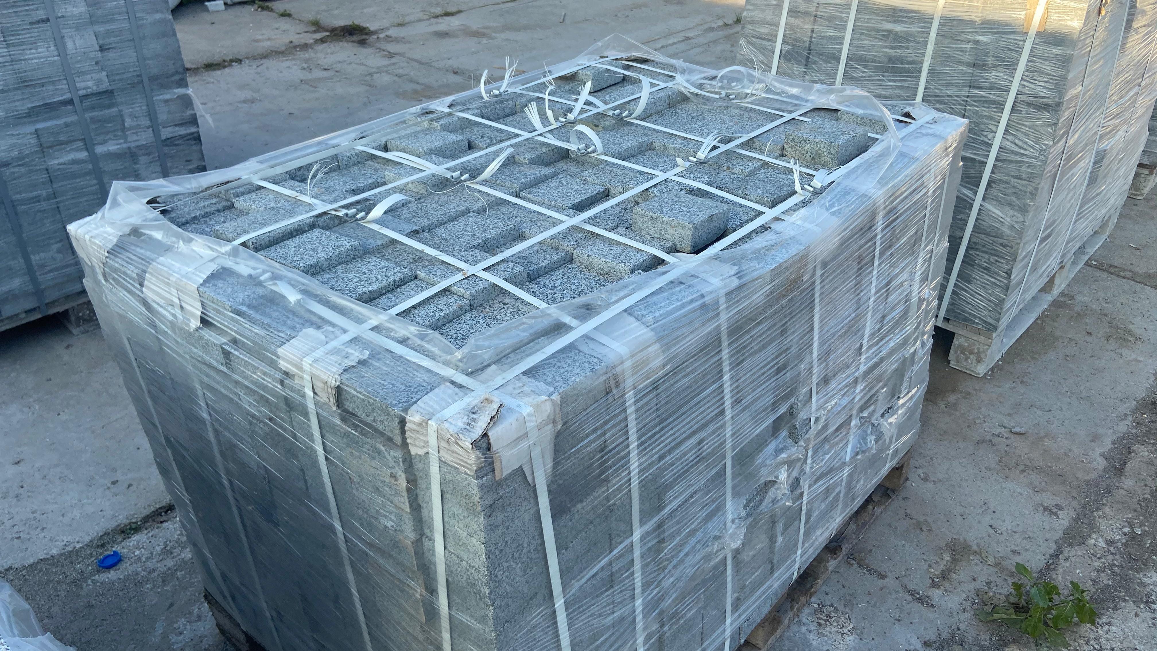 Брусчатка Серая Гора 100*100*50 полнопиленная