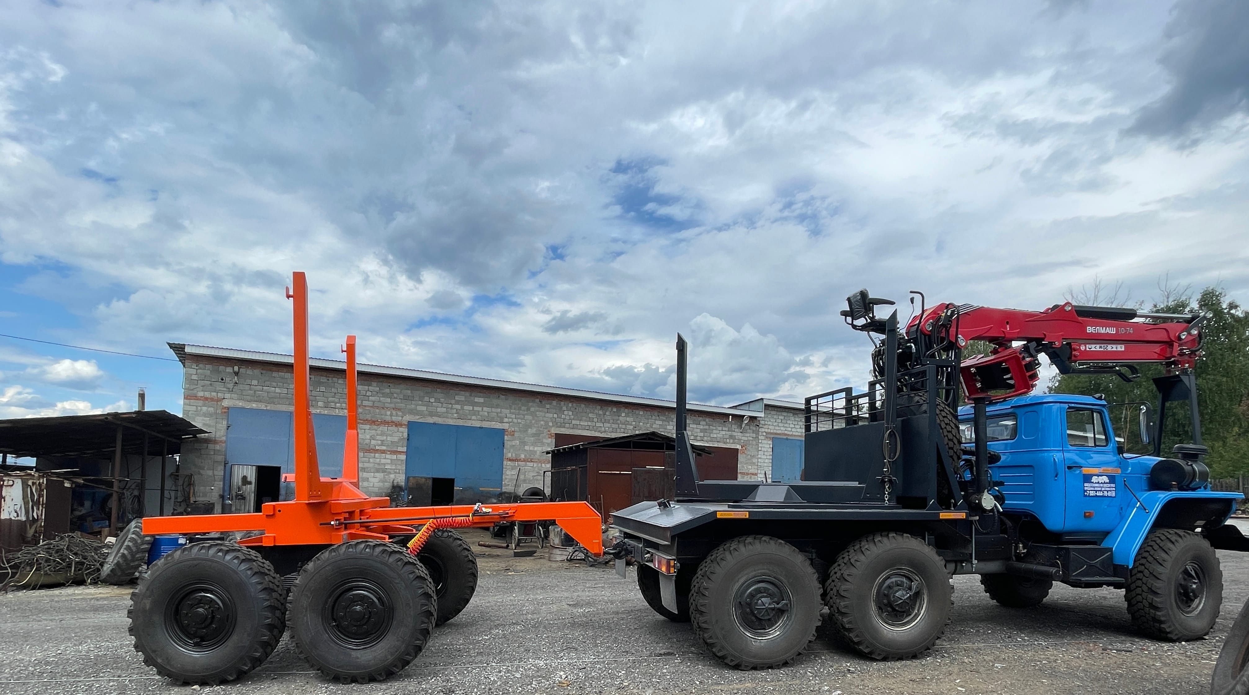 Лесовоз урал 4320 (усиленная рама) с манипулятором омтл-97 — фото 2