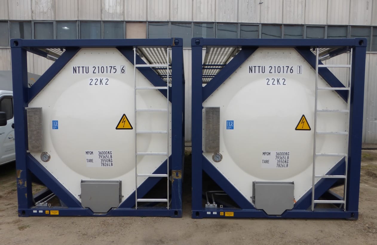 Танк-контейнер объём 21м3 тип Т11, для перевозки молочных продуктов. — фото 2