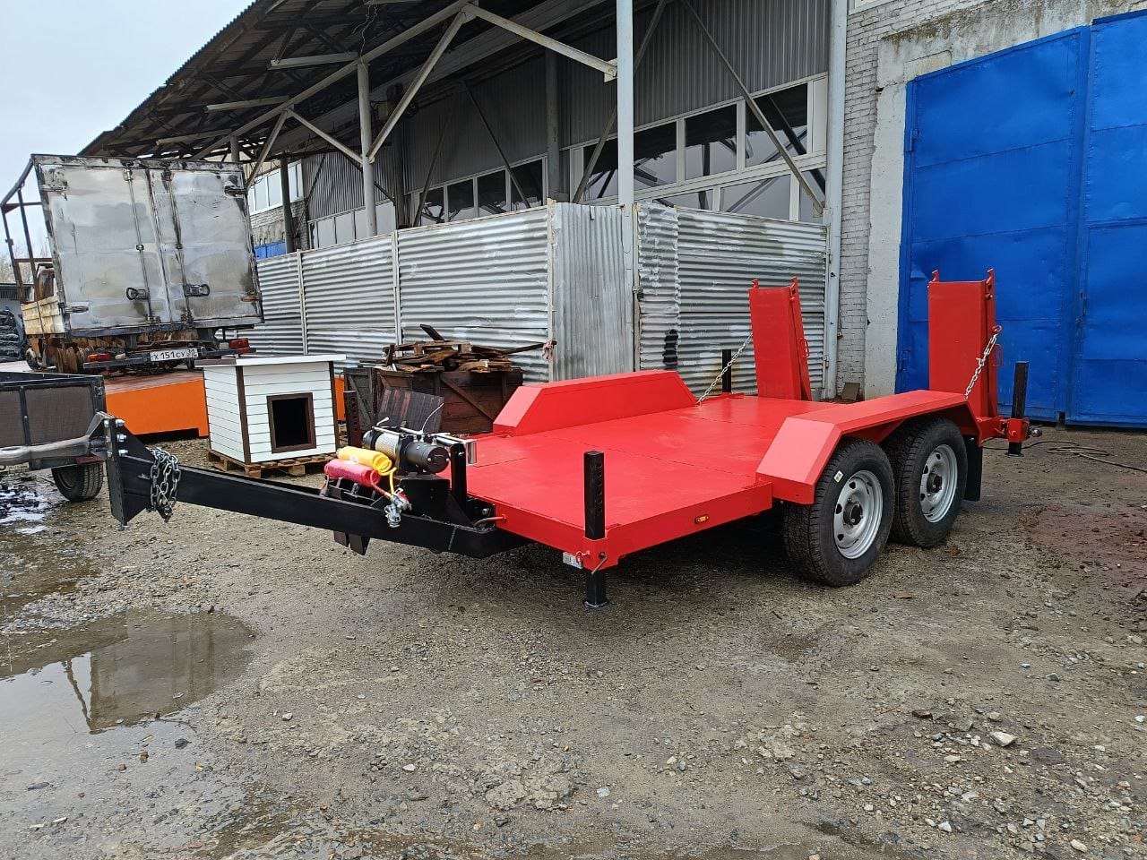 Прицеп для перевозки минипогрузчиков и спецтехники — фото 4