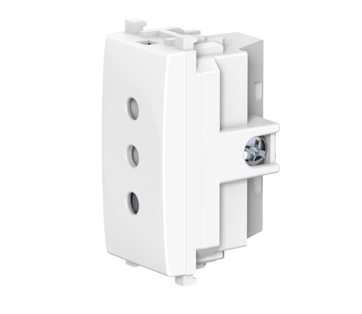 Розетка электрическая антибактериальная CADUCEUS ALING EXPERIENCE для скрытой проводки, модульная, механизм, 10А, 250В~