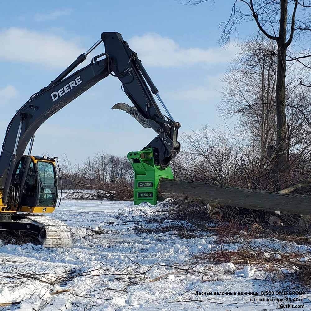 Лесные ножницы BI500 на экскаваторы 23-40тн
