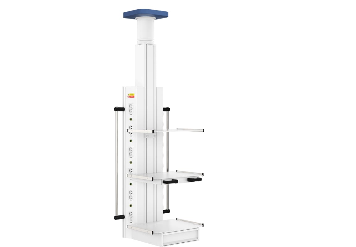 Вертикальная потолочная медицинская консоль CADUCEUS CC-V