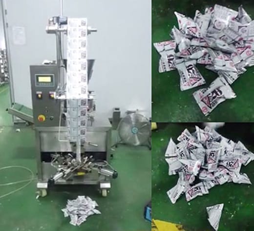 Новый автомат GH-180 для автоматической фасовки различных сыпучих (гранулированных) продуктов в пакеты в треугольные пакеты пирамидки.