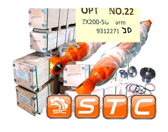 9234748 HITACHI Гидроцилиндр рукояти (9312271) для гусеничных экскаваторов Hitachi ZX200-5G, ZX200-3