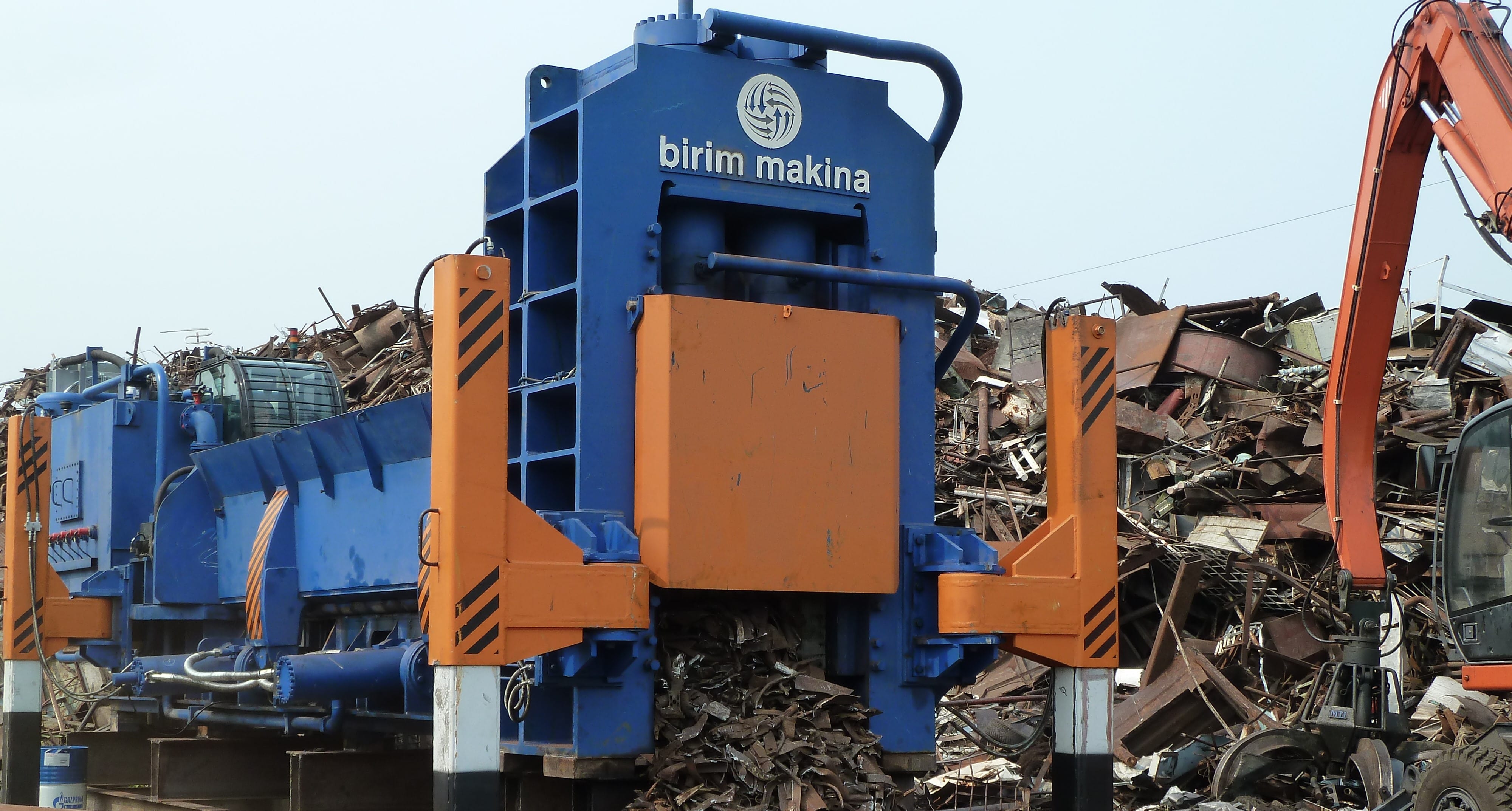 Пресс-ножницы Shark для лома: 600, 800, 1000 тонн усилие рез