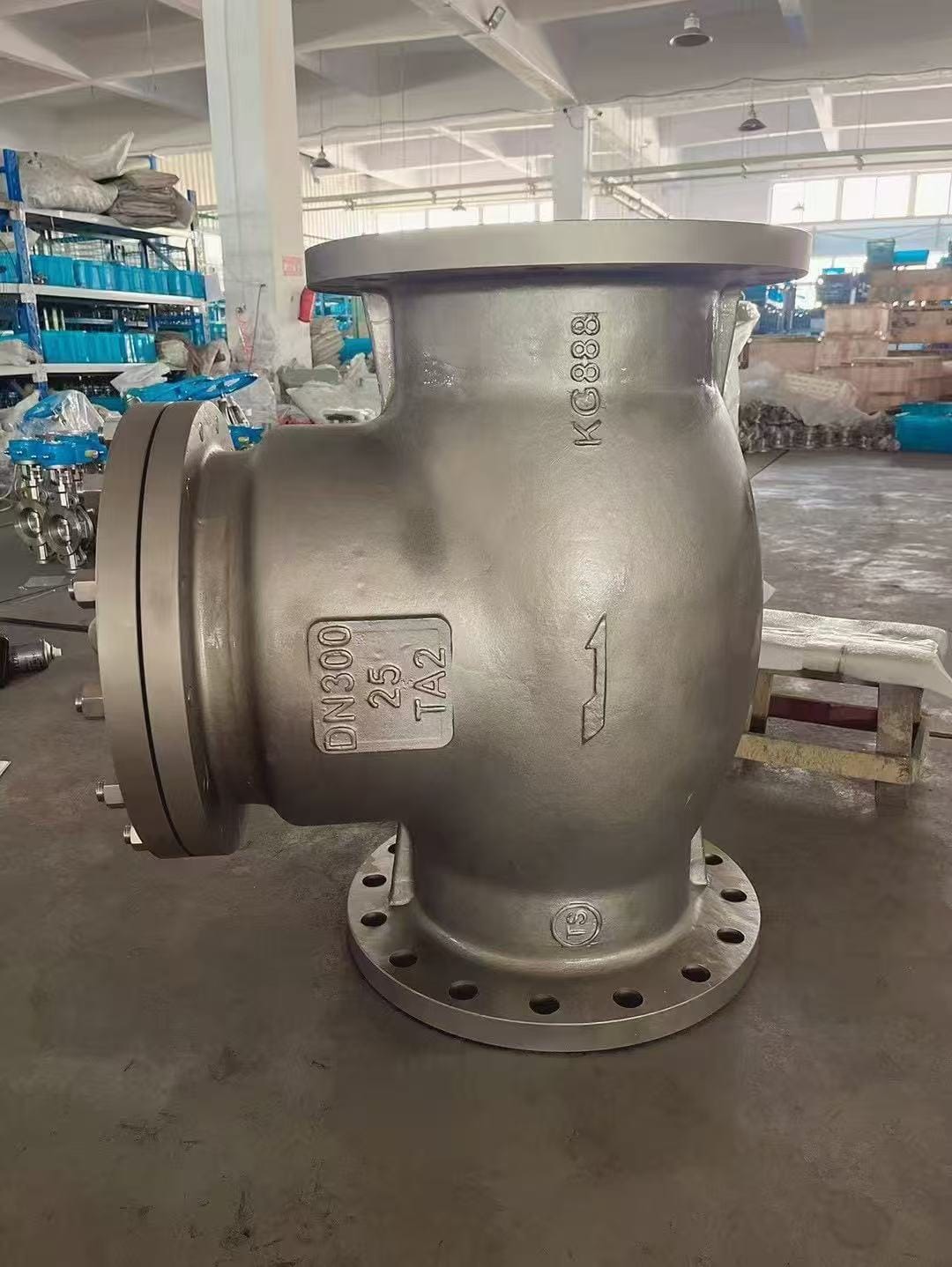 Клапан обратный поворотный титановый 19тн53нж