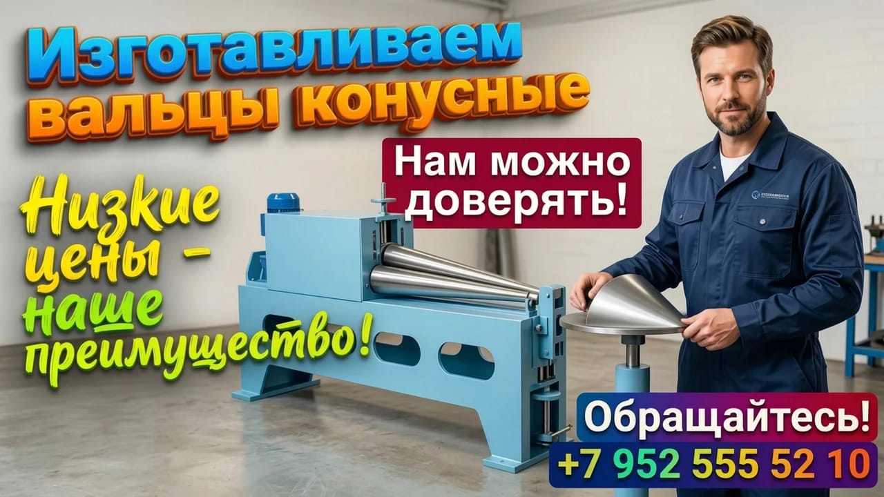 Вальцы конусные