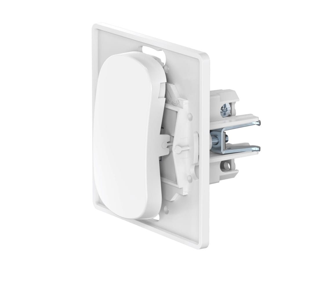 Выключатель скрытой установки одноклавишный CADUCEUS ALING EON с узкой клавишей, проходной, 10АХ, 250В~, механизм