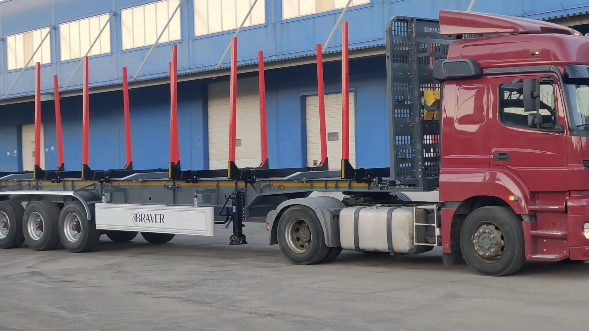 Полуприцеп-сортиментовоз BRAVER на коробах модели BC-330B — фото 8