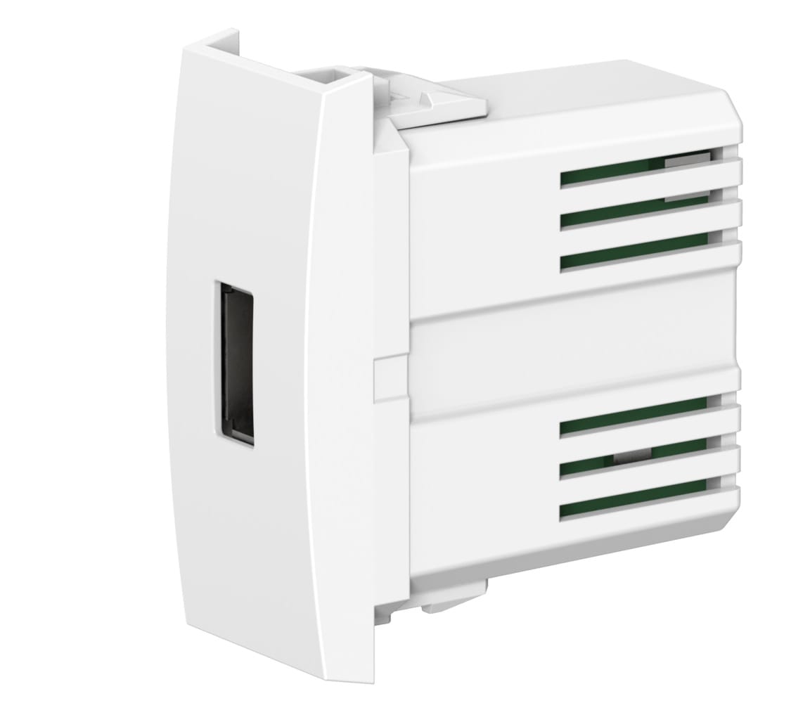 Встраиваемая розетка USB 2.0 тип А CADUCEUS ALING MODE для зарядки 1-го устройства, механизм