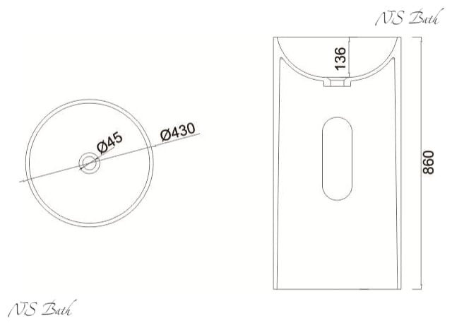 Раковина NSF‑43430 от NSbath: стиль, надёжность и комфорт в каждой детали — фото 3