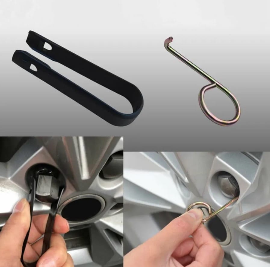 Автомобильные инструменты, набор съемников, ключи для снятия колпачков колесных болтов с колес . — фото 3