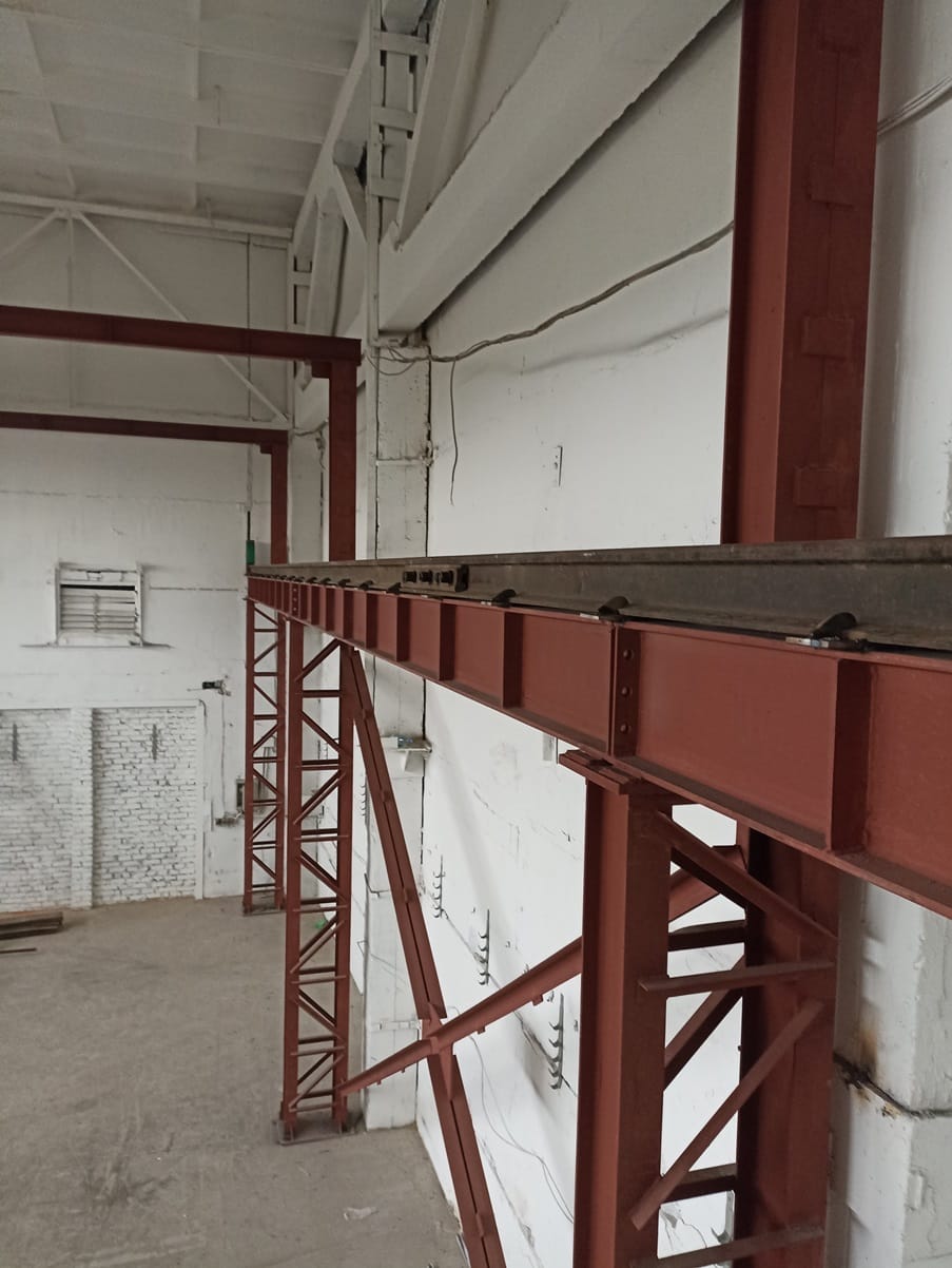 Монтаж крановой эстакады для мостового крана, кран-балки. — фото 2