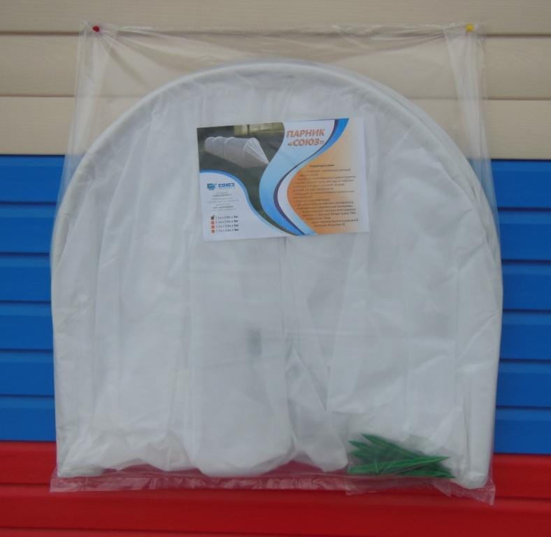 Парник СОЮЗ с вшитым укрывным материалом 4 м — фото 3