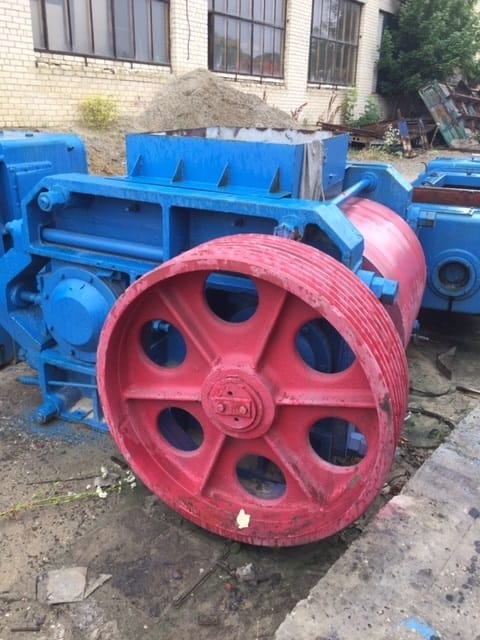 Валковая дробилка двг-1000/1000, б/у.