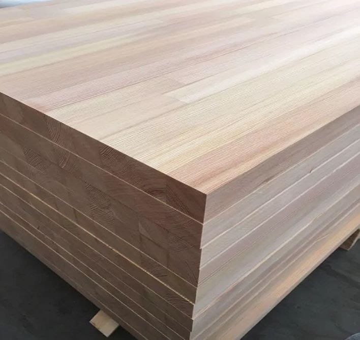 Мебельный щит лиственница продажа оптом от производителя, Красноярск.