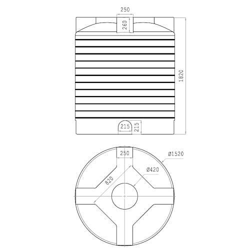 Пластиковый бак на 3 куба — фото 5