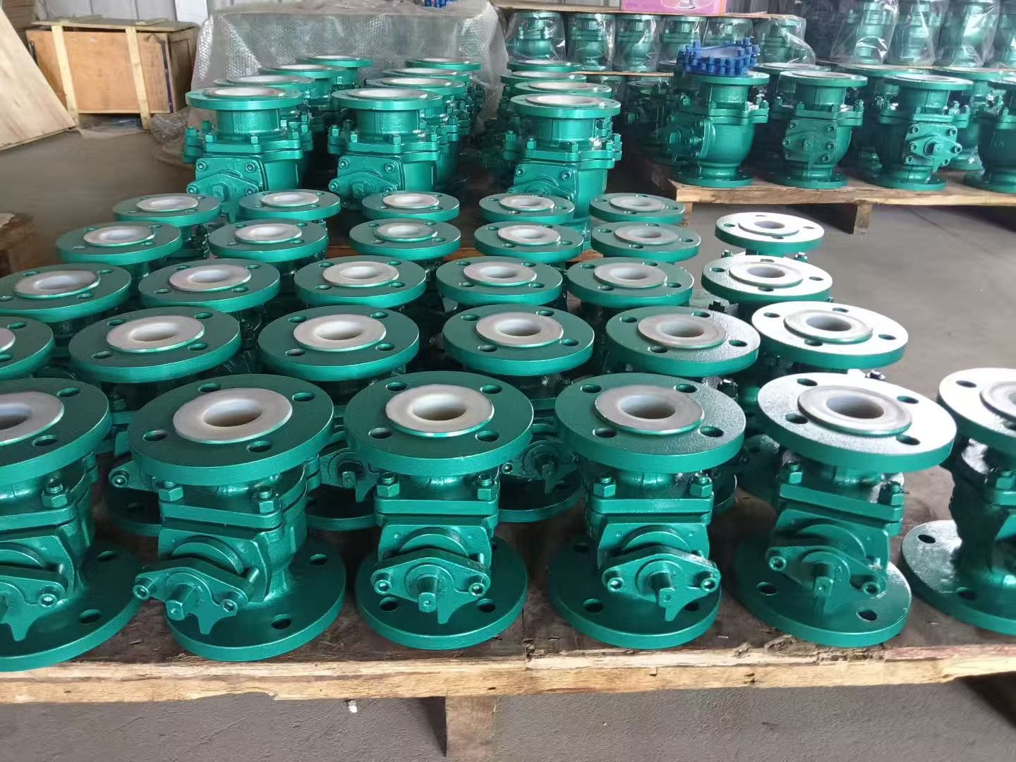 Кран шаровой химический КШХ с футеровкой FEP Ру16 Ду50 — фото 2