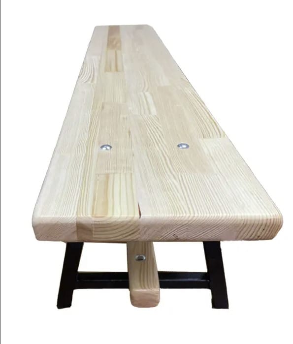 Скамья гимнастическая деревянная на металлических ножках, длина 2,5 м -2 м (2-3 ножки)