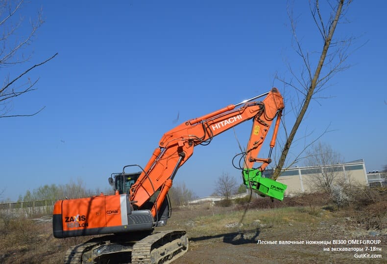 Лесные ножницы BI300 на экскаваторы 7-18тн, на мини-погрузчики 4-6тн. — фото 2