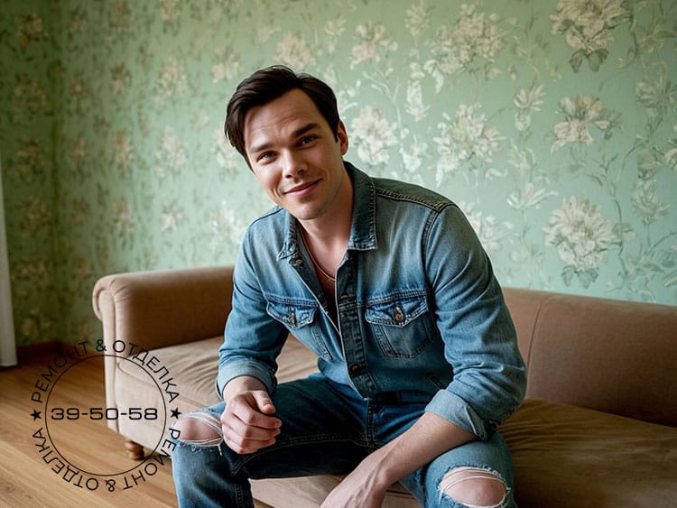 Косметический ремонт комнаты в Пензе - обои, линолеум — фото 3