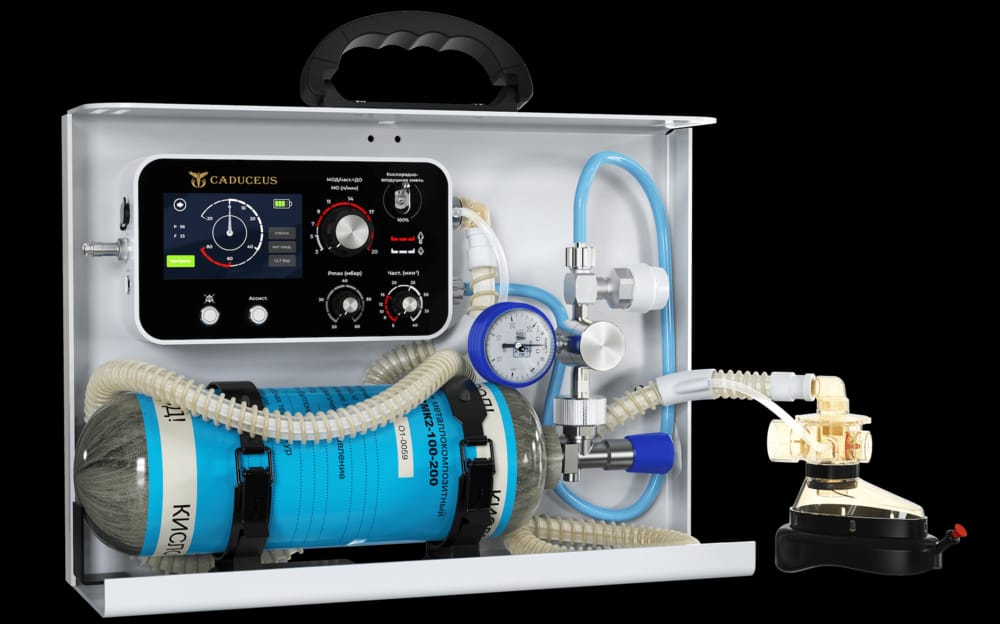 Портативный аппарат искусственной вентиляции легких CADUCEUS AIRMOB SD-AF