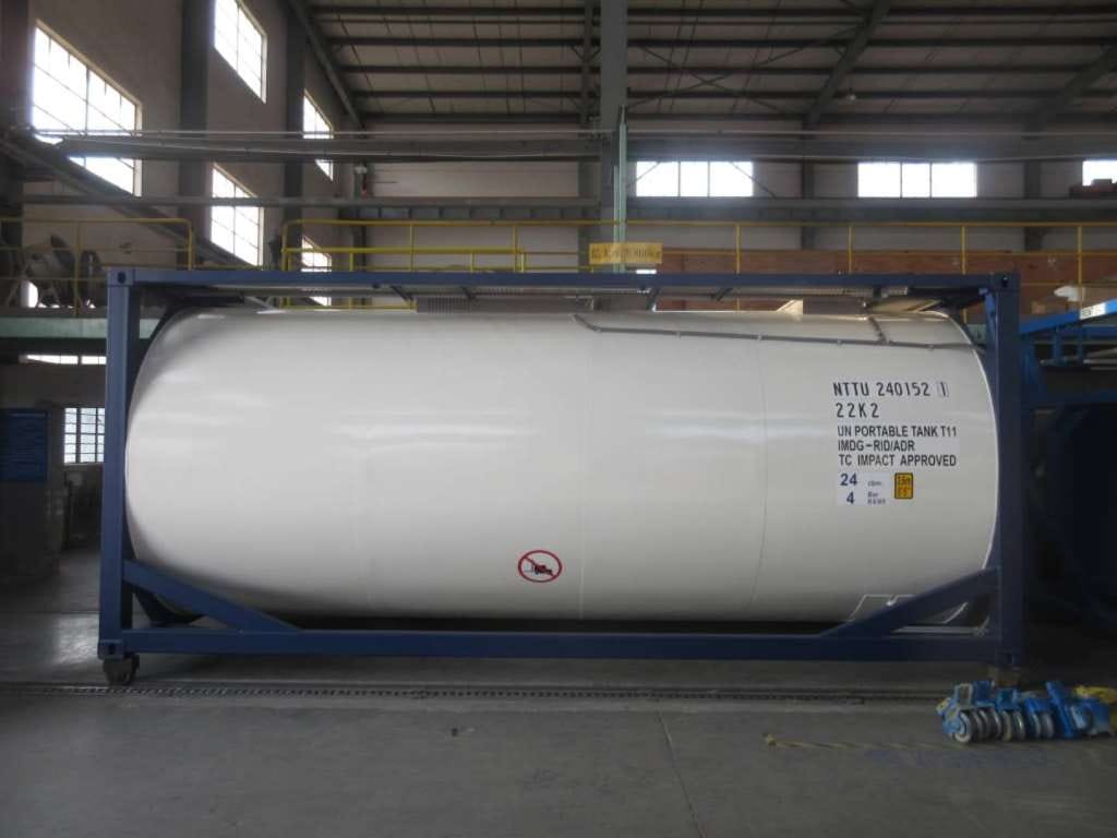 Танк-контейнер тип Т11 объём 24м3 для перевозки жидких пищевых продуктов, новый.