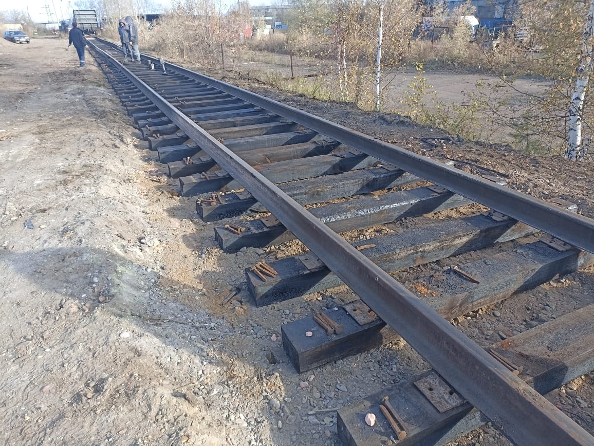 Замена шпал на железнодорожных подъездных путях,   жд тупиках в Красноярске — фото 5