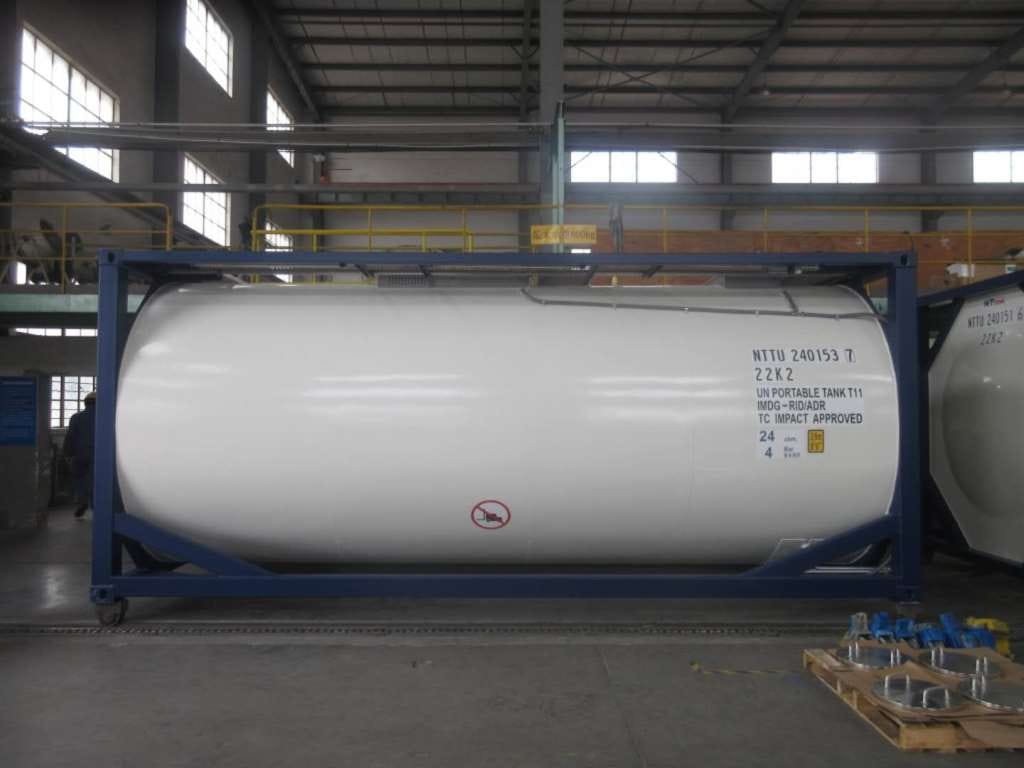 Танк-контейнер тип Т11 объём 24м3 для перевозки щелочных элементов, новый. — фото 2