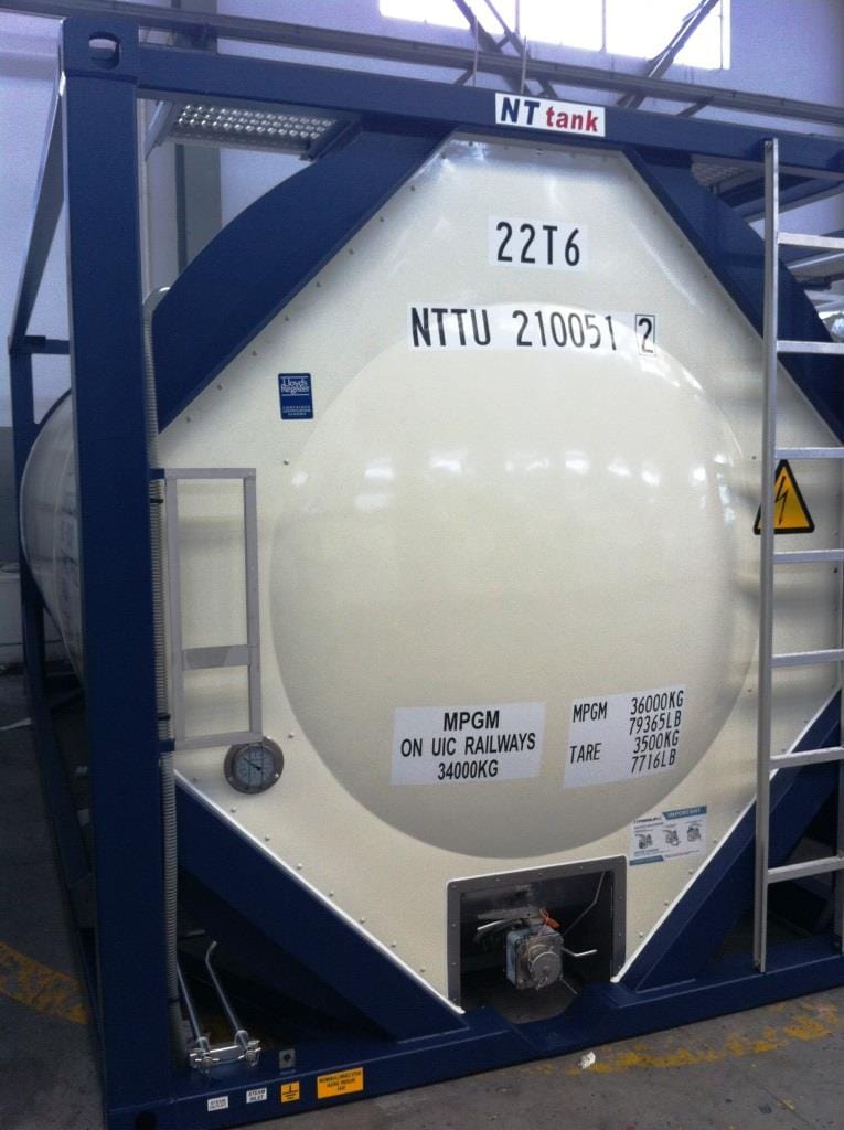 Танк-контейнер объём 21м3 тип Т11, для перевозки хлористоводородной кислоты. — фото 2